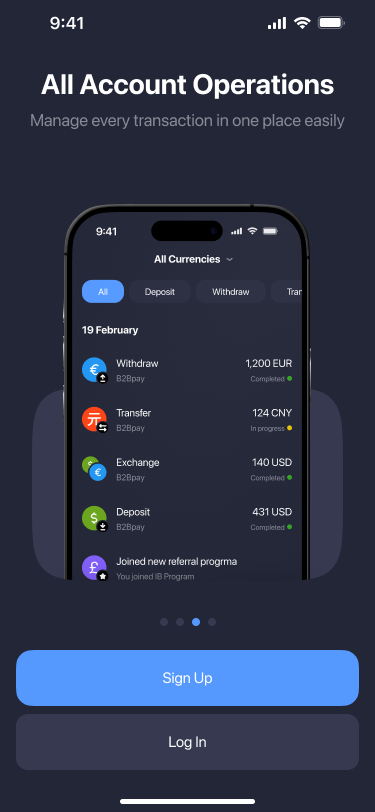 All account operations