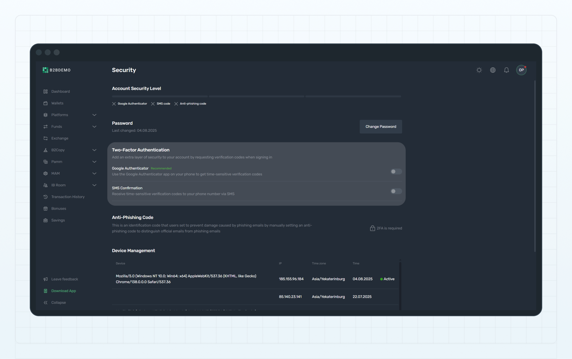 Two-Factor Authentication