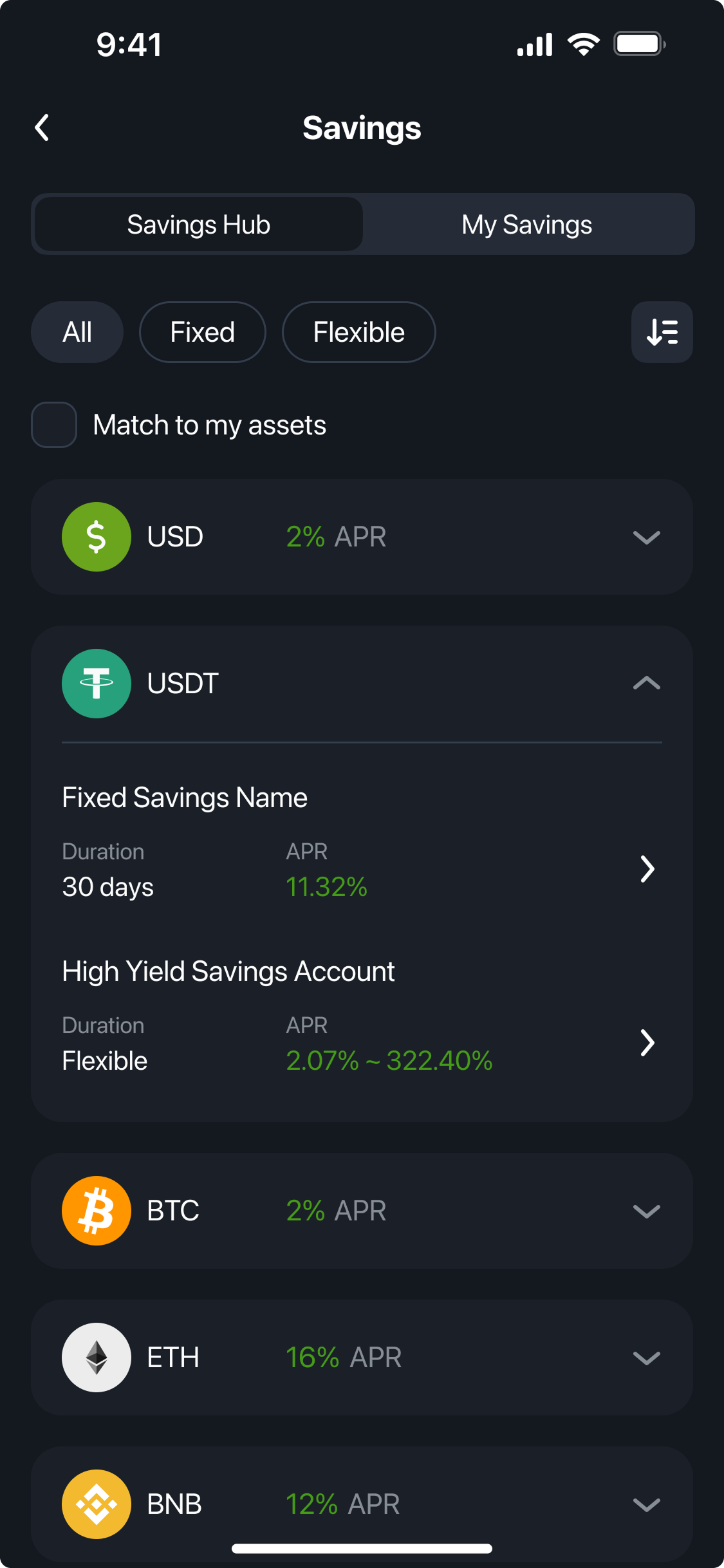 Savings hub