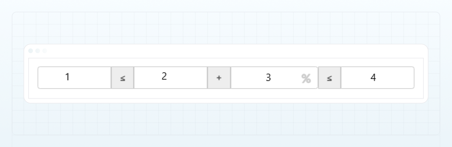 Fields for configuring commissions
