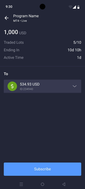 Subscribe to a bonus program