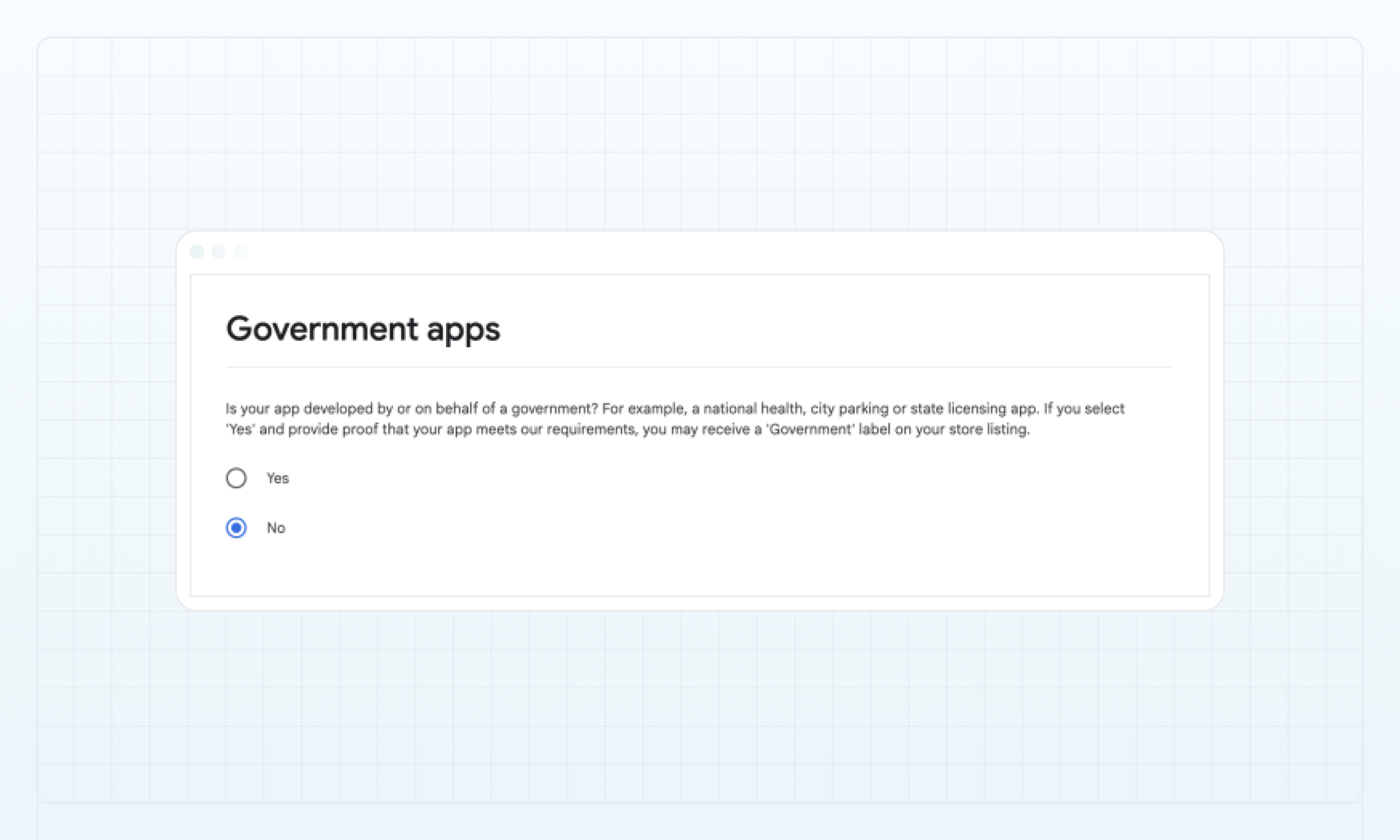 Government apps